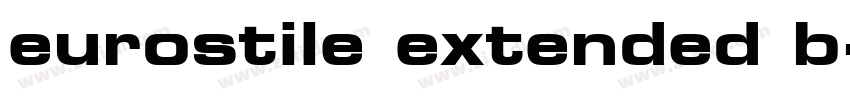 eurostile extended b字体转换